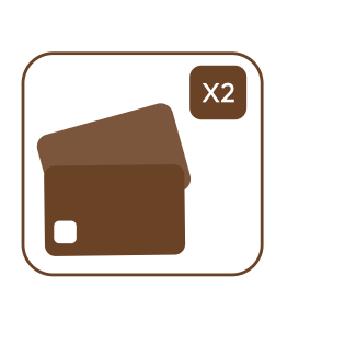 Holds Up to 2 Cards